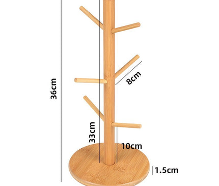 Wooden Mug Holder Tree