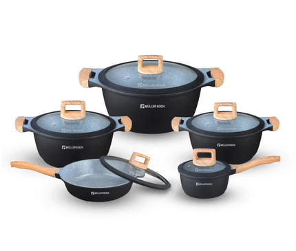 Muller Koch Cookware Set 10 Pieces Natural Series