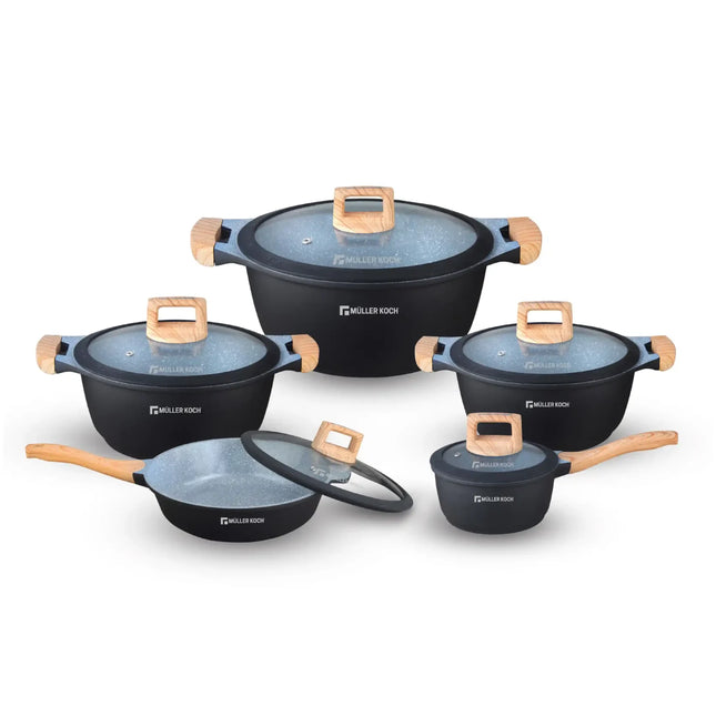 Muller Koch Cookware Set 10 Pieces Natural Series