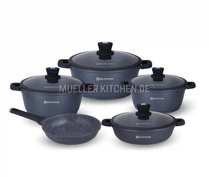 Muller Koch Cookware Set 9 Pieces Everyday Series