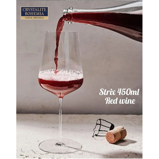 Bohemia strix wine set 6 pcs 450 ml
