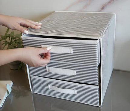 Alaz Foldable 3 Drawer Storage Box