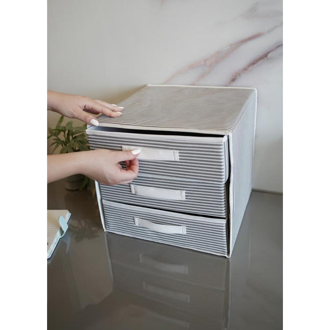Alaz Foldable 3 Drawer Storage Box